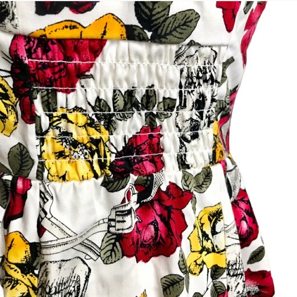 Rockabilly Guns N Roses Sweetheart Dress - Picture 7 of 11